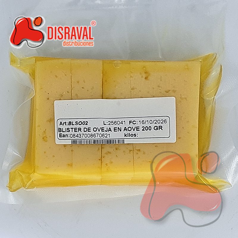 Blister Queso de Oveja Curado cortado en tacos - DISRAVAL.ES