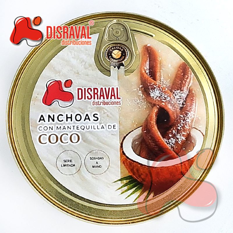 Anchoas con mantequilla de coco - DISRAVAL.ES