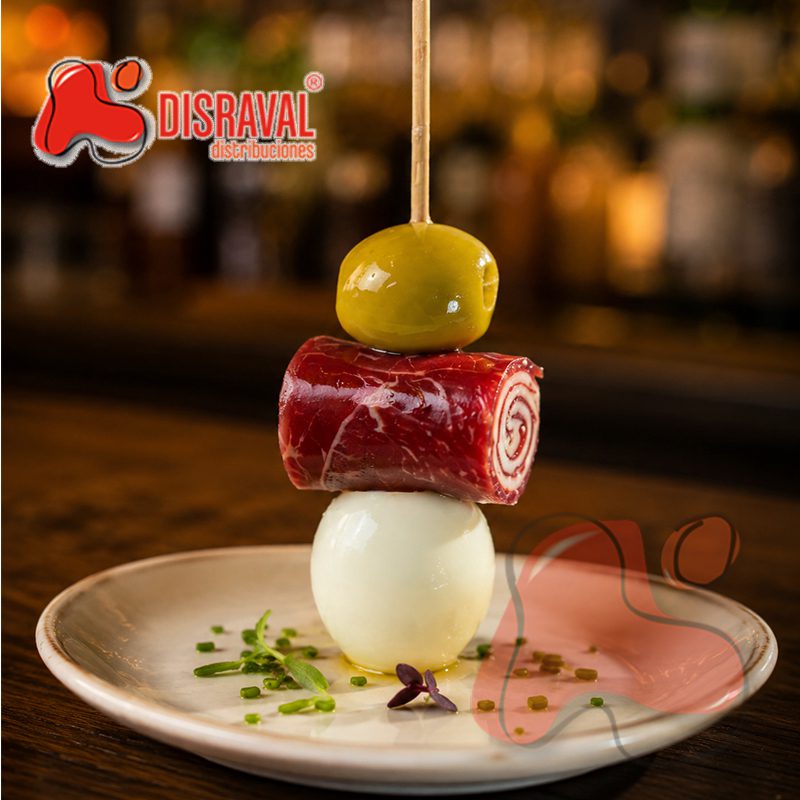 Gilda de sushi: cecina, queso y huevo - Imagen 2